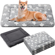 VitalCozy vue avant du tapis étoile gris montrant confort et style