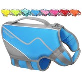 VIVAGLORY vue avant du gilet Cyra Blue montrant maintien et visibilité