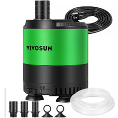 VIVOSUN vue avant de la pompe montrant son boîtier compact et robustesse