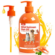 VUN bouteille huile de saumon face montrant emballage et qualité