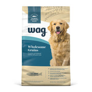 WAG sachet avant montrant le design et la saveur saumon pour un choix clair