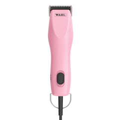 Wahl tondeuse face avant rose montrant design ergonomique et prise en main confortable