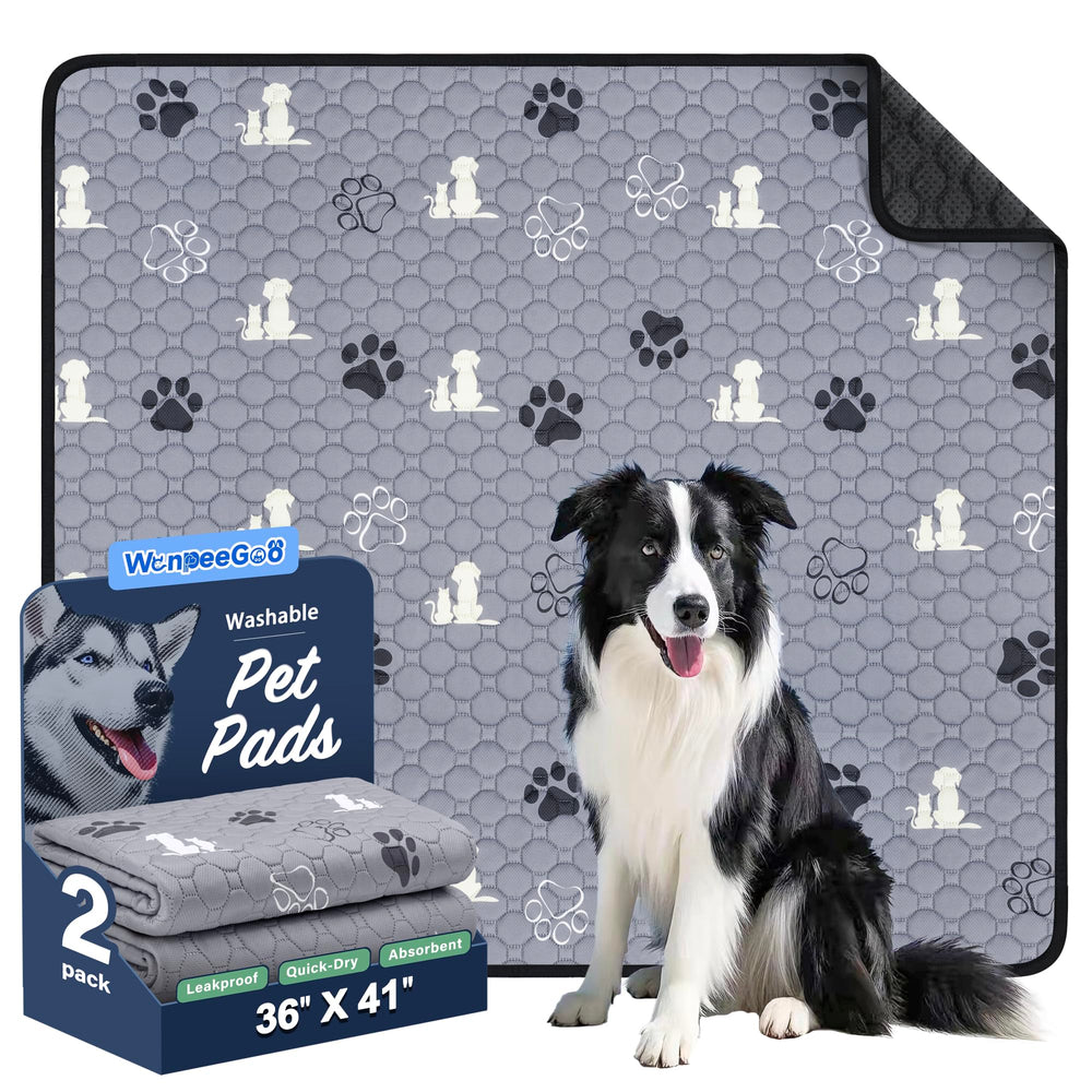 WanpeeGoo vue avant du tapis gris, protection durable pour sols