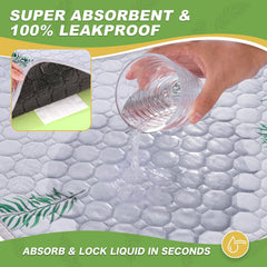 WanpeeGoo gros plan surface polyester, confort et absorption rapide