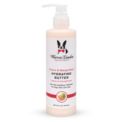 Warren London emballage avant 8oz montrant le flacon et bénéfice hydratation
