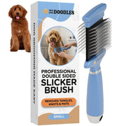 We Love Doodles brosse recto verso montrant emballage et design pratique