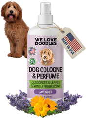 We Love Doodles flacon face avant montrant design et tenue