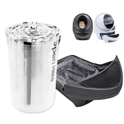 WECATION pack 60 sacs pour tiroir Litter-Robot, rangement pratique et stock