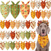 Weewooday emballage avant du lot de 50 bandanas montrant l'assortiment automnal et la quantité