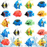 Weewooday emballage avant montrant lot de 20 poissons décoratifs, attrait visuel