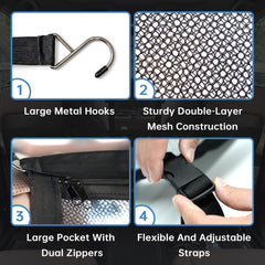 WELINHOME sangles attachées aux appuie-têtes pour installation rapide