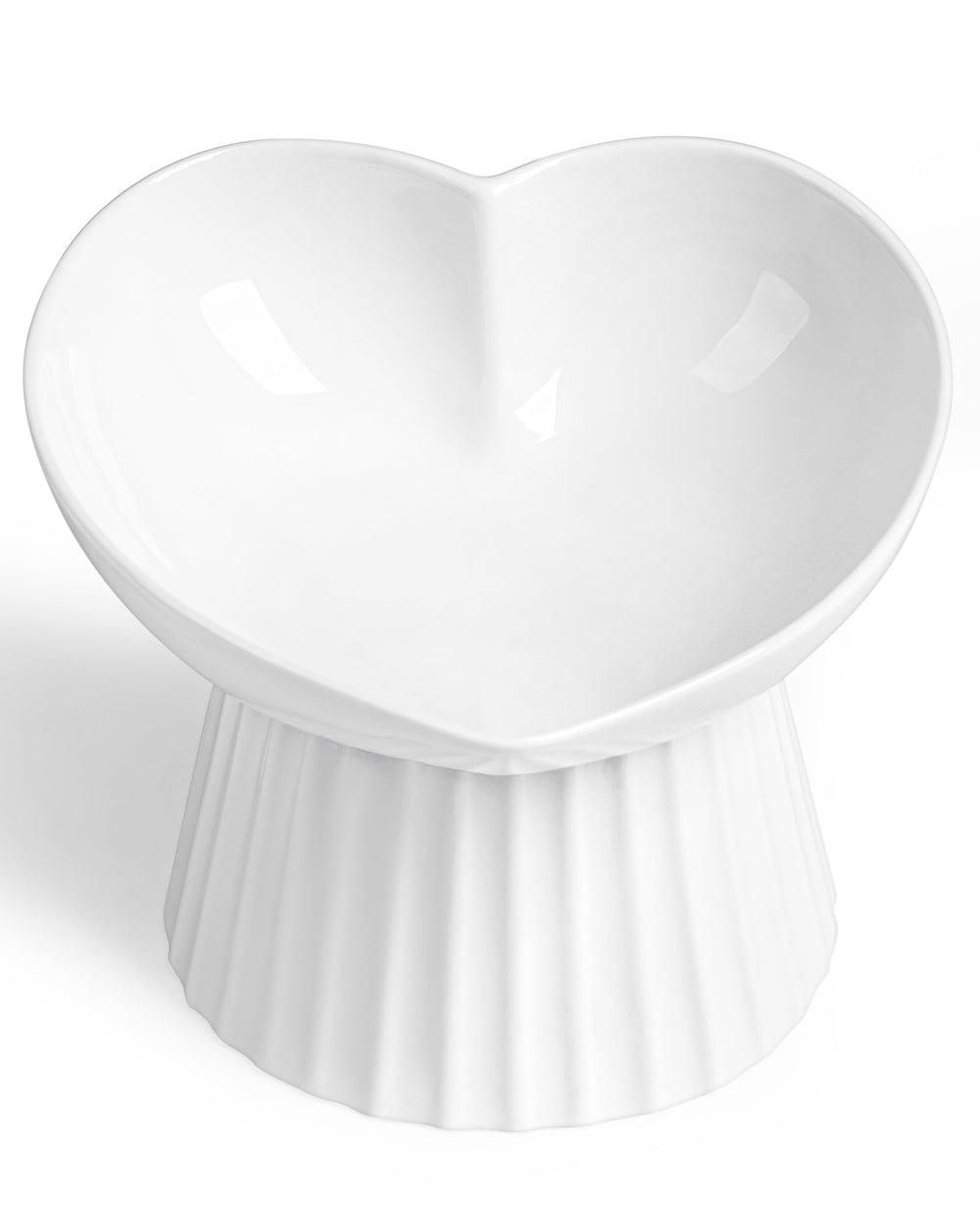 Wellbro gamelle vue avant en forme de cœur, design large et peu profond pour confort