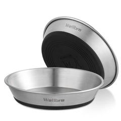 Wellbro gamelle face avant montrant forme large et peu profonde, confort pour moustaches