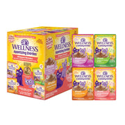 Wellness pack avant de l'assortiment montrant packaging et variétés, attrayant et informatif
