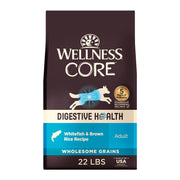 Wellness CORE sachet face montrant l'étiquette et bénéfice digestion