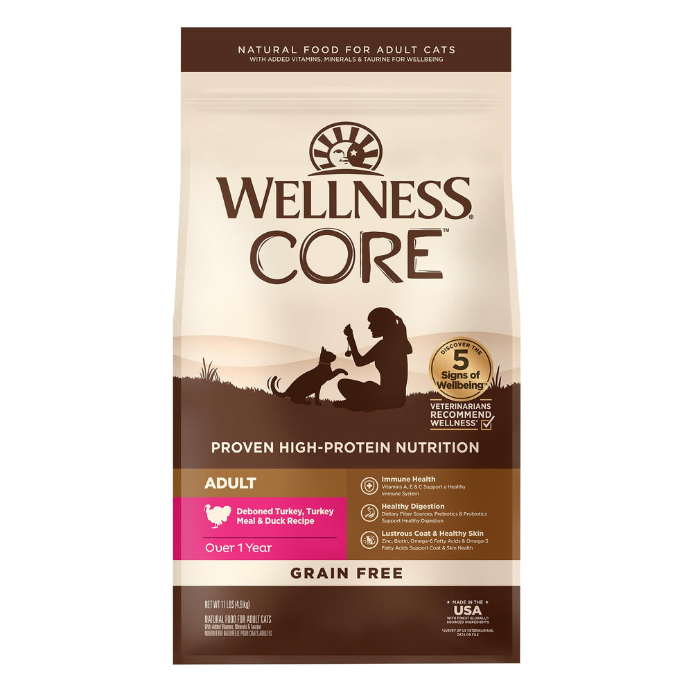 Wellness sac face montrant la recette dinde et canard pour appétence