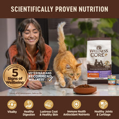Wellness croquettes dans un bol prêt à servir pour repas équilibré