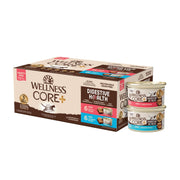 Boîte Wellness CORE+ face avant montrant variétés et bénéfices digestifs