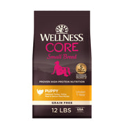 Wellness sac face montrant formule puppy bénéfice nutritionnel