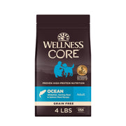 Wellness sac face avant montrant la recette poissons et bienfaits nutritionnels