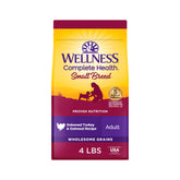 Wellness emballage face dinde et avoine montrant formulation naturelle et équilibre