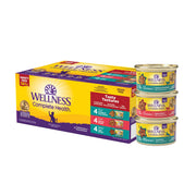 Wellness pack avant conserves montrant assortiment appétent