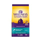 Wellness paquet avant whitefish et patate douce montrant l’emballage clair et informatif