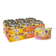 Wellness étiquette de la boîte montrant formule pour chaton bénéfice nutritionnel