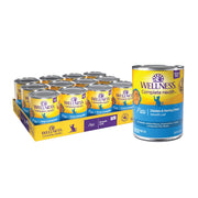 Wellness pâté poulet et hareng face de la boîte montrant l'emballage et qualité