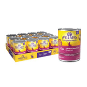 Wellness pâté poulet et homard conserve ouverte montrant la qualité de la viande
