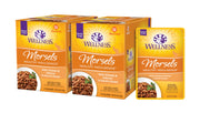 Wellness sachet front poulet et saumon montrant l'emballage appétissant et nutrition complet