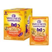Wellness sachet devanture poulet montrant emballage attrayant et appétit
