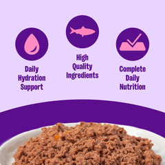 Wellness gros plan sur la texture pâté révélant consistance appétissante