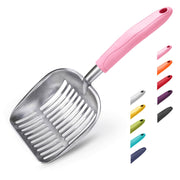 WePet pelle face avant montrant la forme robuste et la zone tamisante, pour un nettoyage efficace