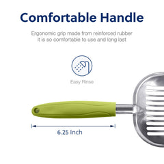 WePet poignée ergonomique verte tenue en main, confort et contrôle