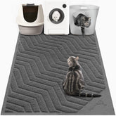 WePet tapis face avant montrant taille XXL et design, réduit balayage