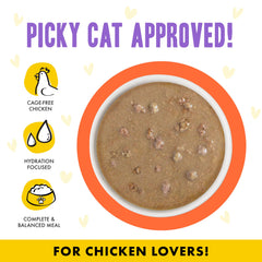 Weruva gravy qui se verse, illustrant meilleure hydratation pour chat