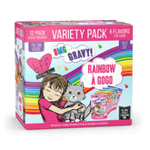 Weruva pack face montrant les 12 sachets pour variété et praticité