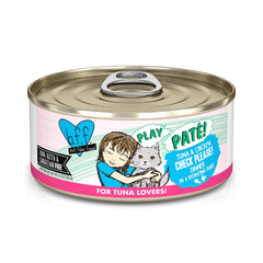 Weruva boîte avant plan montrant la saveur Tuna & Chicken et appétence