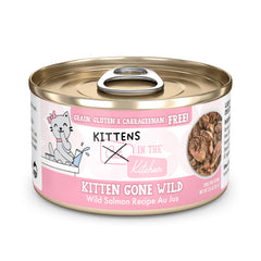 Weruva emballage avant Kitten Gone Wild montrant la recette appétente