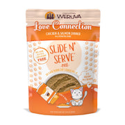 Weruva emballage Love Connection montrant visuel du produit et facilité d’utilisation