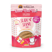 Weruva packaging avant montrant le sachet Slide N Serve et l’appétence