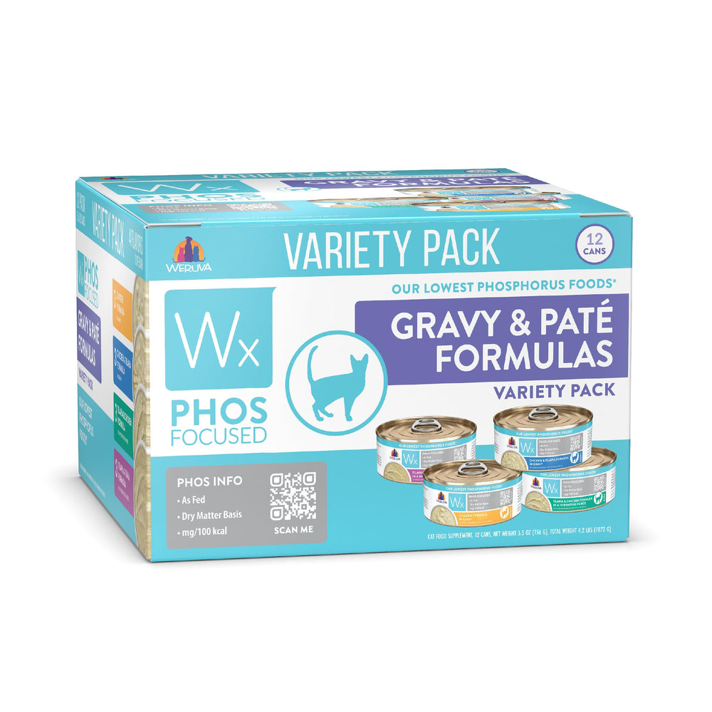 Weruva pack avant emballage montrant variété et praticité