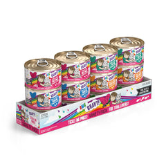 Weruva packaging avant Tickle Me Pinks montrant l assortiment et l attrait visuel