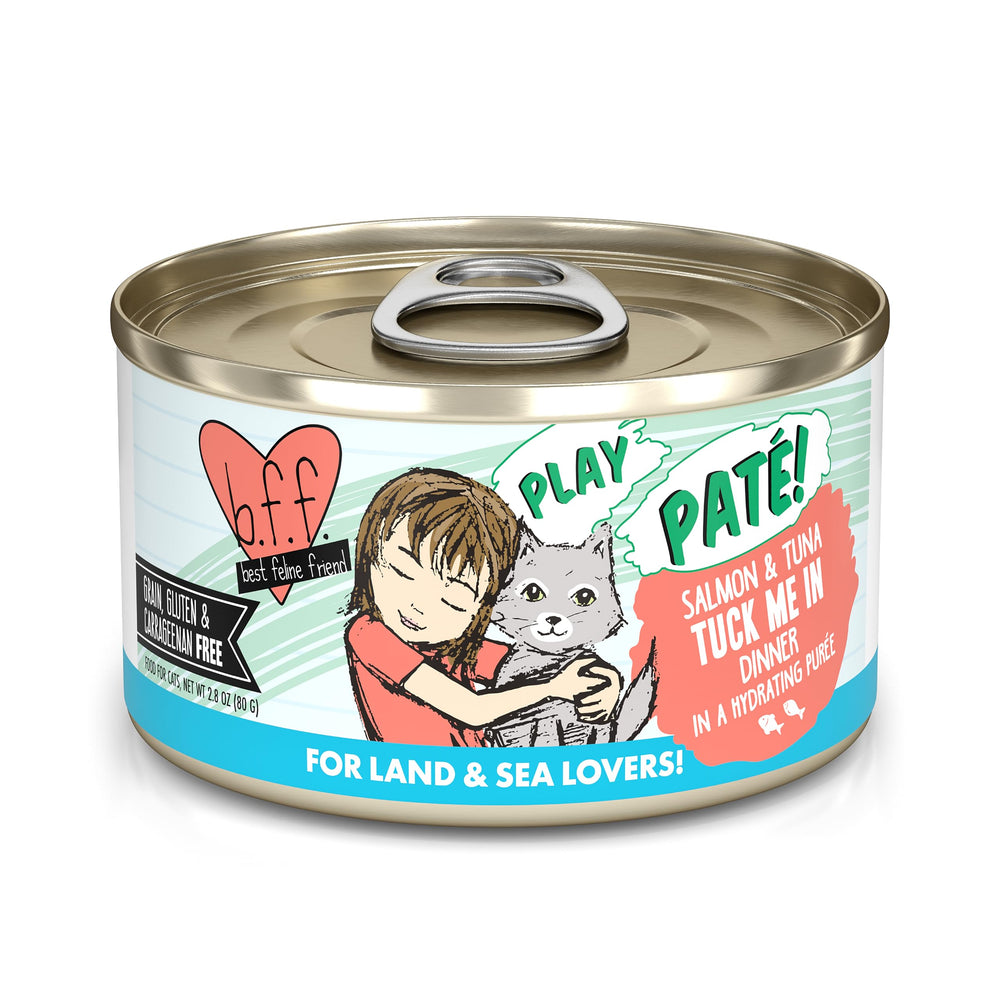 Weruva pâté avant de face montrant la conserve et présentation appétissante