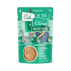 Weruva sachet avant emballage montrant portion pratique et fraîcheur
