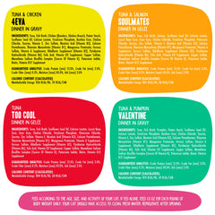 Weruva portion 3oz comparée à une main pour visualiser la quantité