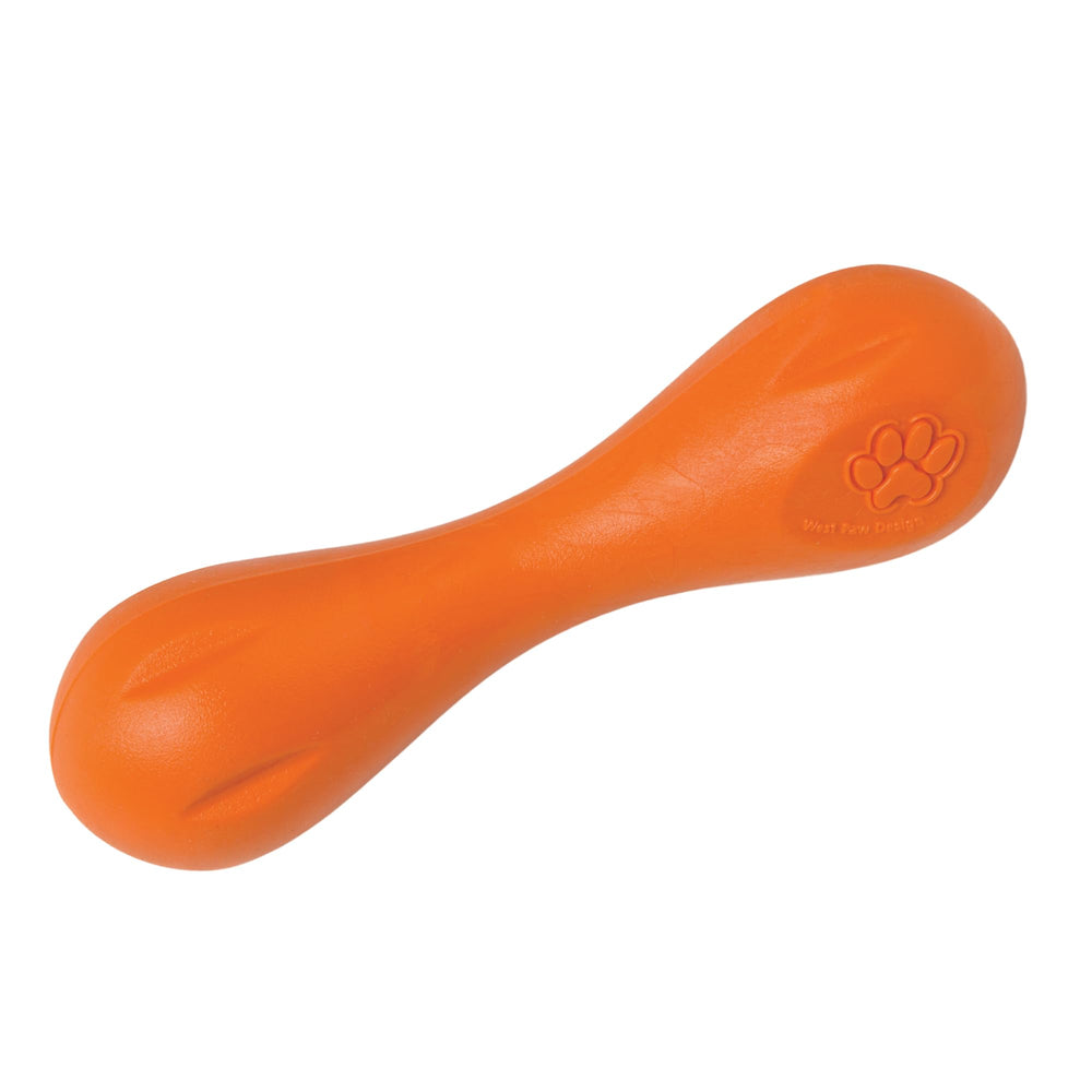 WEST PAW Hurley face de l'emballage montrant le jouet et ses atouts durables