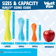 WEST PAW Hurley à l’échelle contre une main pour comparaison de taille