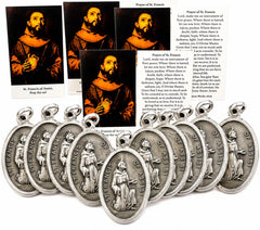 Westmon Works médaille St François vue de face offrant protection symbolique